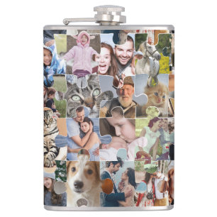 Family Photo Collage Anpassningsbar 24 Pic Puzzle Fickplunta