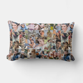 Family Photo Collage Anpassningsbar 24 Pic Puzzle  Lumbarkudde