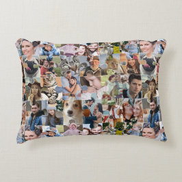 Family Photo Collage Anpassningsbar 24 Pic Puzzle  Prydnadskudde