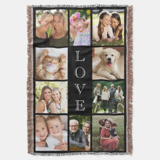 Family Photo Collage Black Filt (Framsidan Vertikal)
