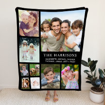 Family Photo Collage Black