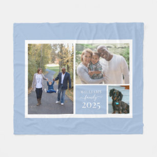 Family Photo Collage Fleecefilt