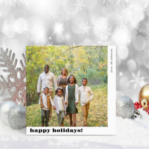 Family Photo Collage Glad helg Julkort