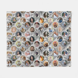 Family Photo Collage Grått Quilt Titta 28 Bilder Fleecefilt