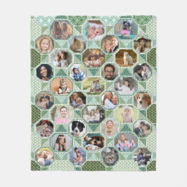 Family Photo Collage Grönt Quilt Se 35 Bilder Easy Fleecefilt