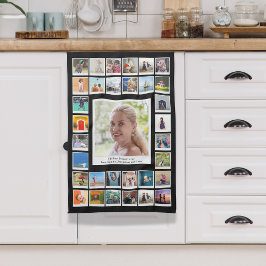 Family Photo Collage Kökshandduk