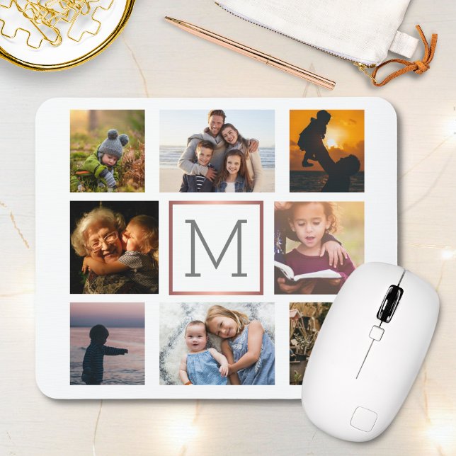 Family Photo Collage Monogram Musmatta (Skapare uppladdad)
