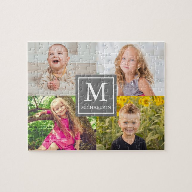 Family Photo Collage Pussel (Horisontell)