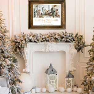 Family Photo Collage Religiösa julklapp Poster