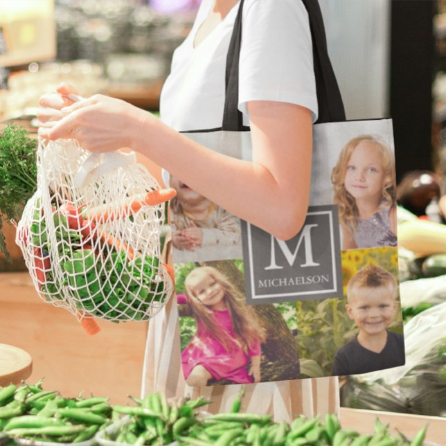 Family Photo Collage Tygkasse (Skapare uppladdad)