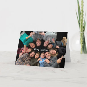 Family Photo God jul Helgdag Helgkort