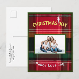 Family Photo God jul Madras Vykort