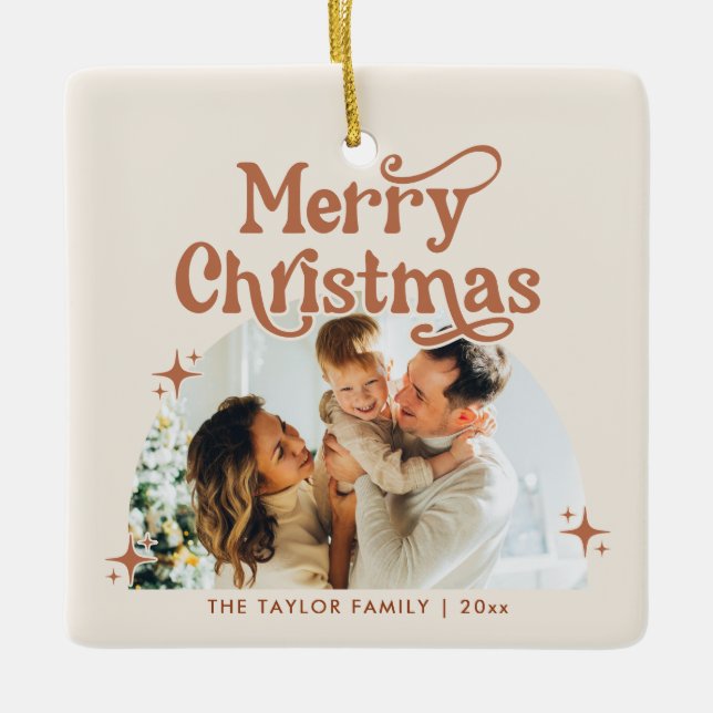 Family Photo God jul Ornament (Framsida)