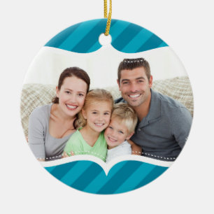 FAMILY PHOTO HANUKKAH ORNAMENT Fold bright rand