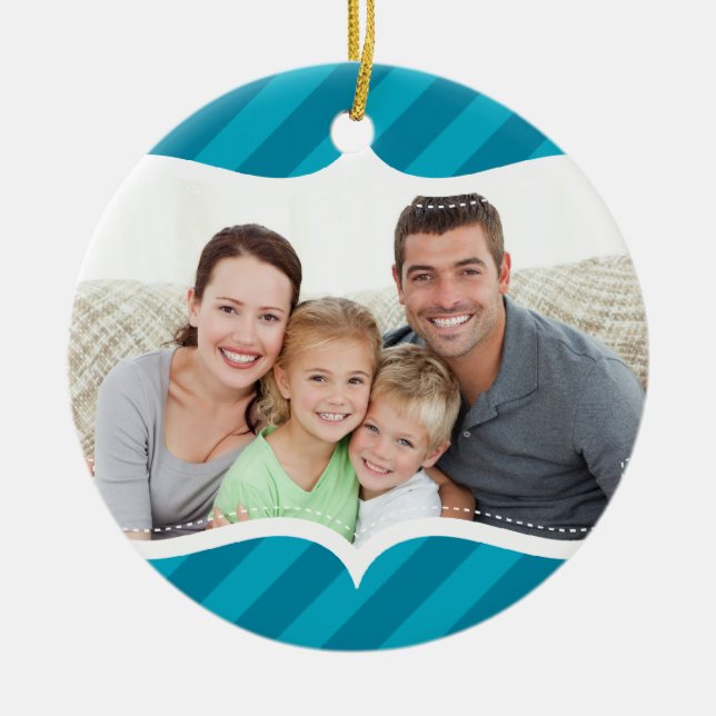 FAMILY PHOTO HANUKKAH ORNAMENT Fold bright rand (Framsidan)
