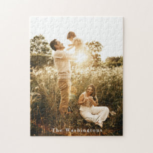 Family Photo Keepsaki Jigszle Puzzle Pussel