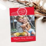 FAMILY PHOTO lustig jultomtens fina lista frimärke Julkort<br><div class="desc">by kat massard >> www.simplysweetPAPERIE.com <<< A roligt design with valid Santa's Approval frimärke - NICE LIST! Gjorde dina barn det? AVDELNING 1. Om du vill ändra storlek på eller flytta fotot slått klickar du på "anpassa det". 2 Du kan också ändra typsnitt, flytta och lägga till mer text! BEHÖVER...</div>