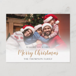 Family Photo Overlay God jul Helg Vykort