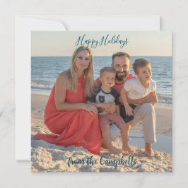 Family Photo Personalize GLAD HELG Anteckningskort