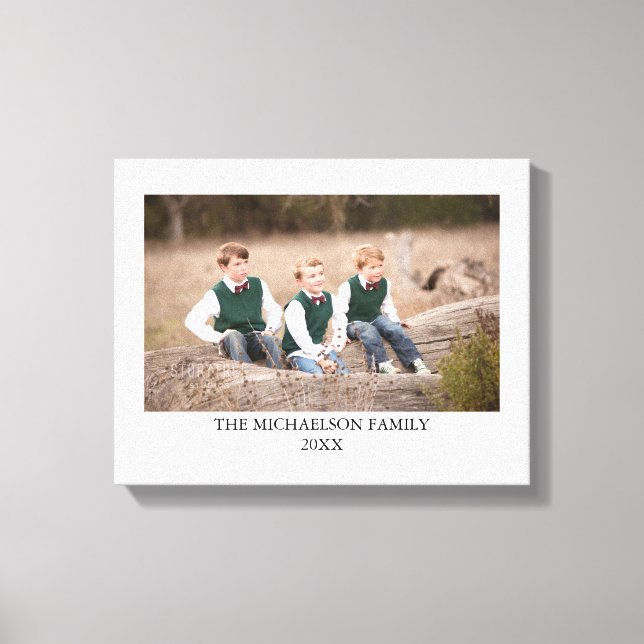 Family Photo Personlig Canvastryck (Framsida)