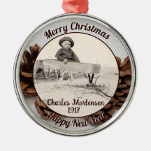 Family Photo Pinecones Namn Year God jul