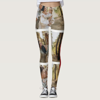 Family Photo Printed Christmas Leggings