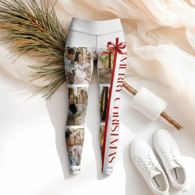 Family Photo Printed Christmas Leggings (Skapare uppladdad)