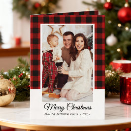 Family Photo Red Buffalo Play God jul Kort