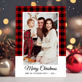 Family Photo Red Buffalo Play God jul Kort