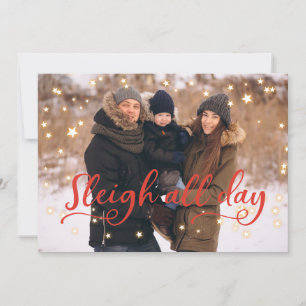 Family Photo Stars Ljuskjul Hälsning Julkort