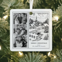 Family Photos Christmas Village in Winter