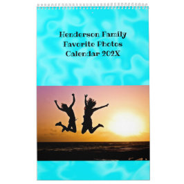 Family Photos Seashells och Beach Scenes Kalender