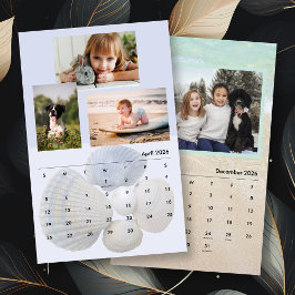 Family Photos Seashells och Beach Scenes Kalender