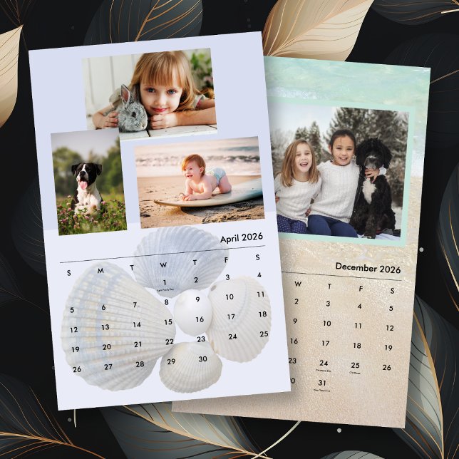 Family Photos Seashells och Beach Scenes Kalender (Skapare uppladdad)