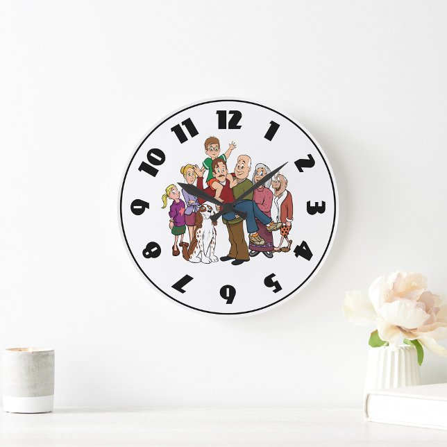 Family Porträtt Clock Stor Klocka (Skapare uppladdad)