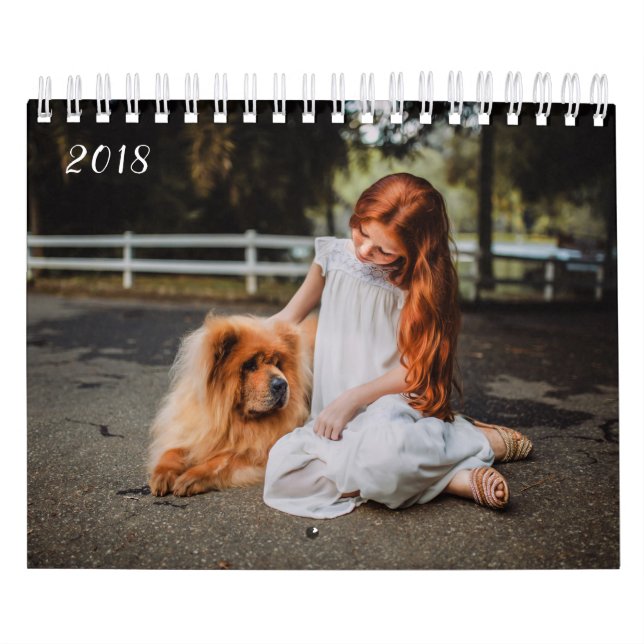 Family Porträtt eller Personal Photo Kalender (Omslag)