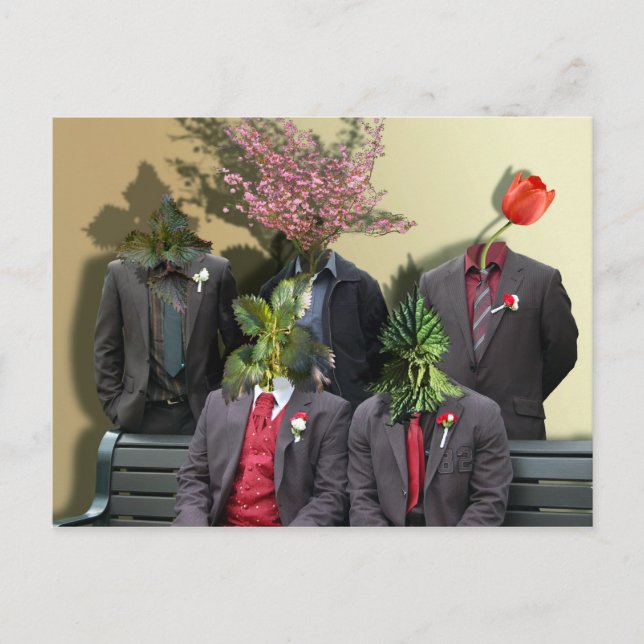 Family Porträtt - vykort (Framsida)