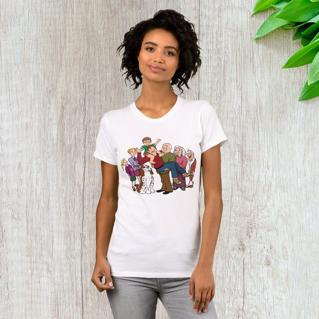 Family Porträtt Womens T-Shirt (Skapare uppladdad)