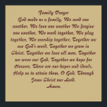 Family Prayer Poster<br><div class="desc">Familjebön - Gud gjorde oss till en familj, vi behöver varandra, vi kärlek varandra Vi förlåter varandra, vi arbetar tillsammans, vi leker tillsammans, vi gudar ihop, tillsammans med oss använda Guds ord, tillsammans växer vi oss i Kristus, tillsammans med oss kärlek alla manar, tillsammans vår Gud, tillsammans hoppas vi på...</div>
