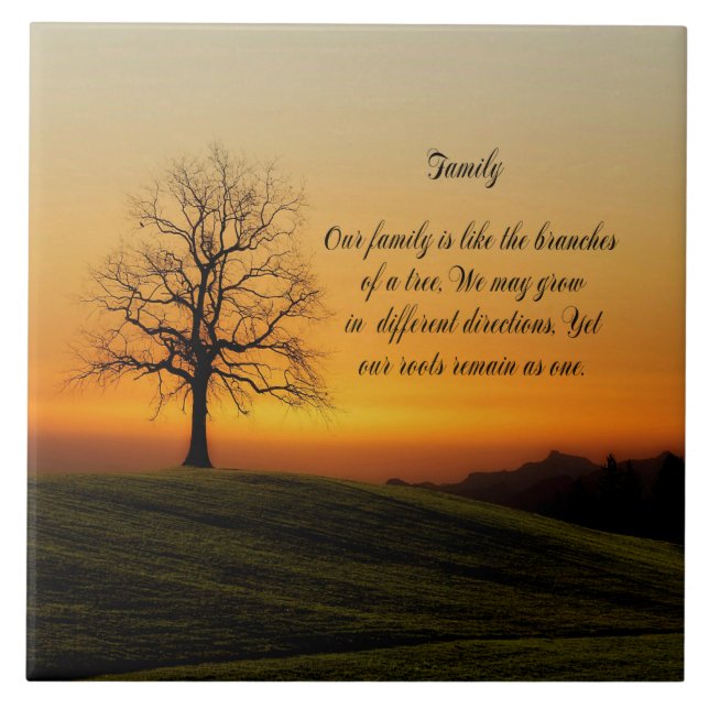 FAMILY QUOTE KAKELPLATTA (Framsidan)