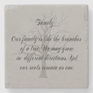 FAMILY QUOTE UNDERLÄGG STEN
