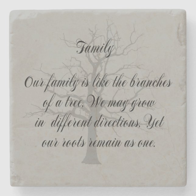 FAMILY QUOTE UNDERLÄGG STEN (Framsidan)
