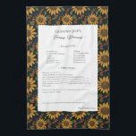 Family Recipe Heirloom Sunsun Rustic Kökshandduk<br><div class="desc">Behåll familjens tehandduk.  morbror Jim's chili recept eller underbara moster Aggie's all time favorit thanksgiving casserole skål. Elegant och enkel malldesign kan enkelt justeras för att  dina familjerecept som mors dag,  födelsedagsgåvor eller julklappar. Anpassningsbar namn med initialer. Färg kan ändras. Underbar för familjegåvor eller för nygifta.</div>