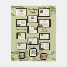 Family Recipe Keepsake Fleecefilt