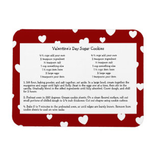 Family Recipe Keepsaké Valentines day Magnet