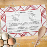 Family Recipe Keepsakjulen Kökshandduk<br><div class="desc">Anpassa det här familjereceptet keepsakt christmas-designen som är inställd för nästa underbara presentidé. Den här designen har familjemönster keepsaké christmas, en presentidé med underbar personlig för en födelsedagspresent eller julklapp. Gör en underbar gåva till familj, mamma, syster, mormor, nana, mor. Familjen och vännerna kommer att ge familjen kärlek en julklapp....</div>