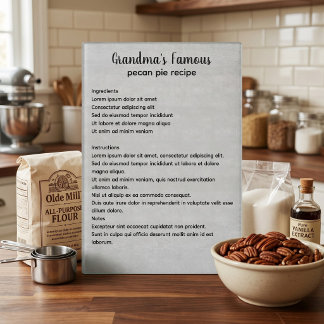 Family Recipe Personalized Add Your Own Text