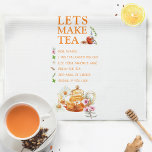 Family Recipe Tea Party Kökshandduk<br><div class="desc">♥ Kökshandduken "Låt oss till tea" kommer säkert att ta med sig en varm hand till alla vinnares kök! Den här kökshandduken för familjen Recipe Tea Party är en perfekt för gåsgåva på te party, trädgårdsevenemang eller andra tetematerade möhippor. ♥ Det är inte bara ett praktiskt tillägg till köket. Det...</div>