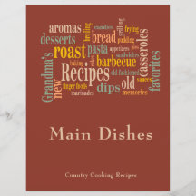 Family Recipes Ord Burnt Umber Album Divider