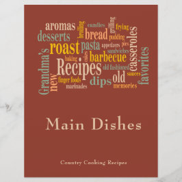 Family Recipes Ord Burnt Umber Album Divider